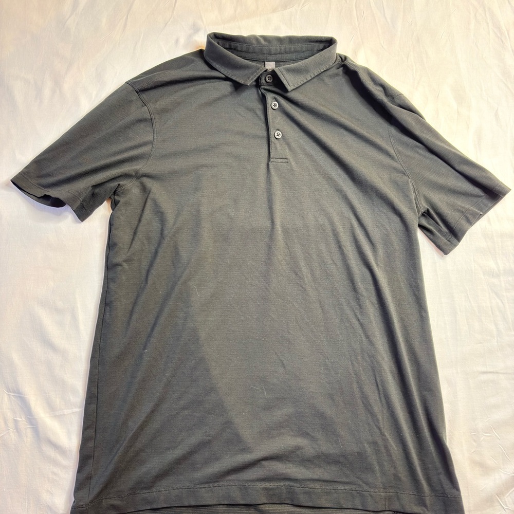 lululemon athletica Black Polo Shirt